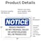 Signmission Private Property Dot No Trespass Solicit OSHA Notice Sign, Vinyl Decal, 7in W x 5in L, 2PK OS-2PACK-NS-D-57-L-17828 - alternate 3